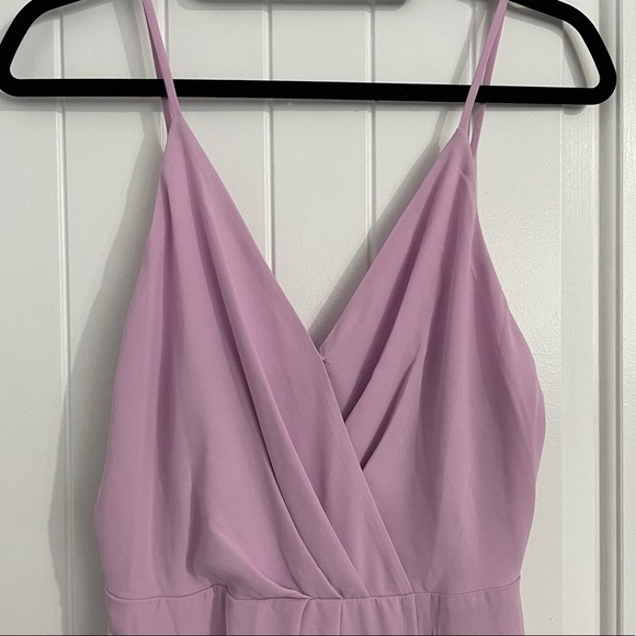 NWT All in Favor Lavender Spaghetti Straps Dress - Picture 2 of 6